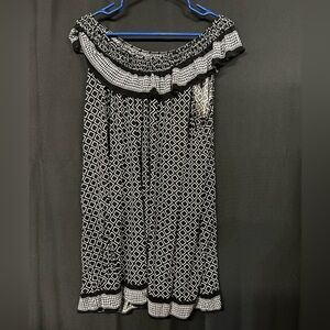 Axcess Black and White Patterned Dress